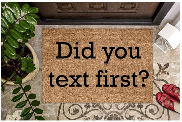 Did You text First Doormat