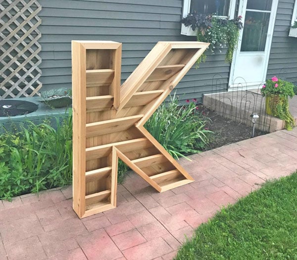 Giant Letter Shaped Planters