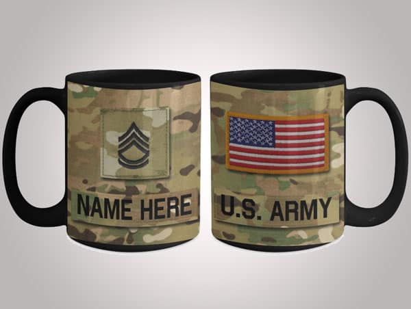 US Army Personalized Enlisted Mug