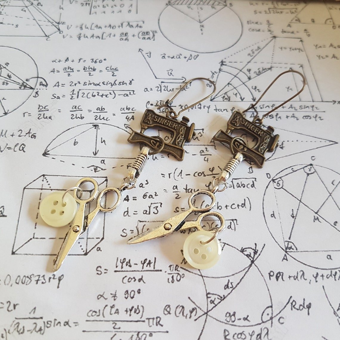 Sewing Earrings