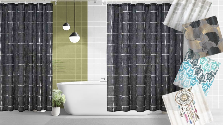 30 Unique Shower Curtain Ideas for Cozy Bathroom