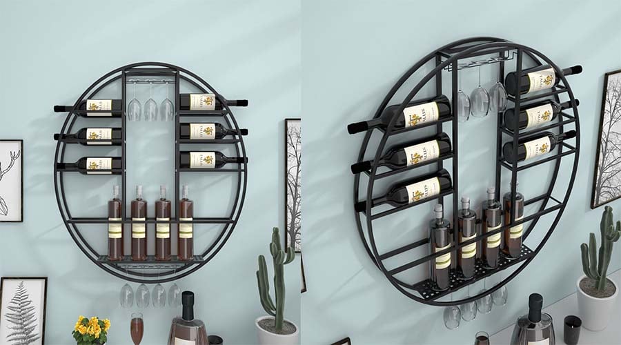 cool wall wine racks