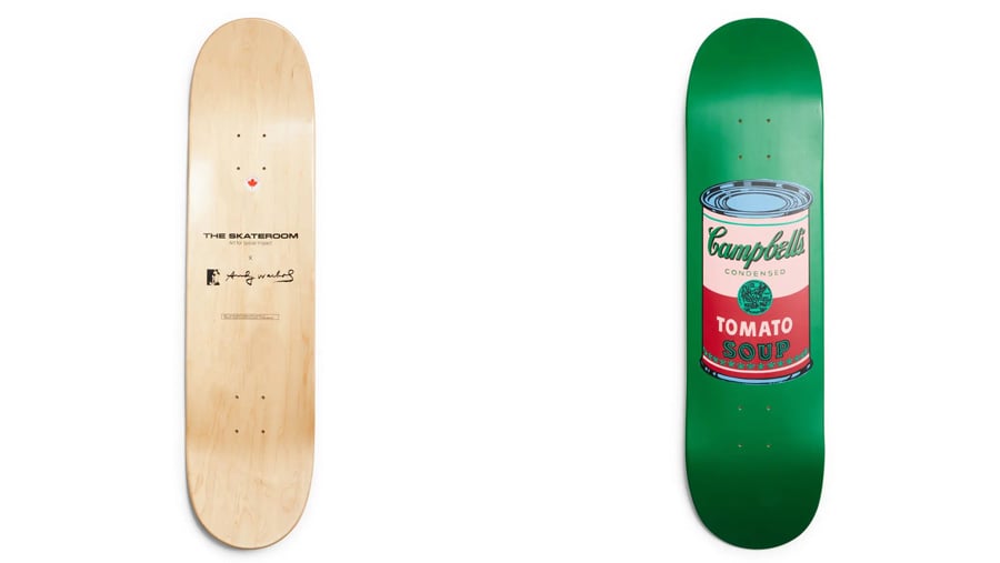 Campbell’s Soup Colored Skate Deck