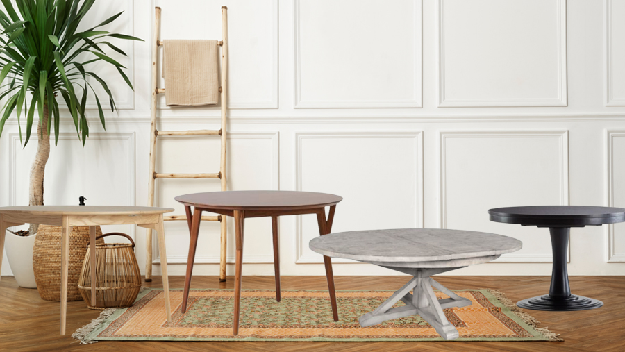 expandable round dining table