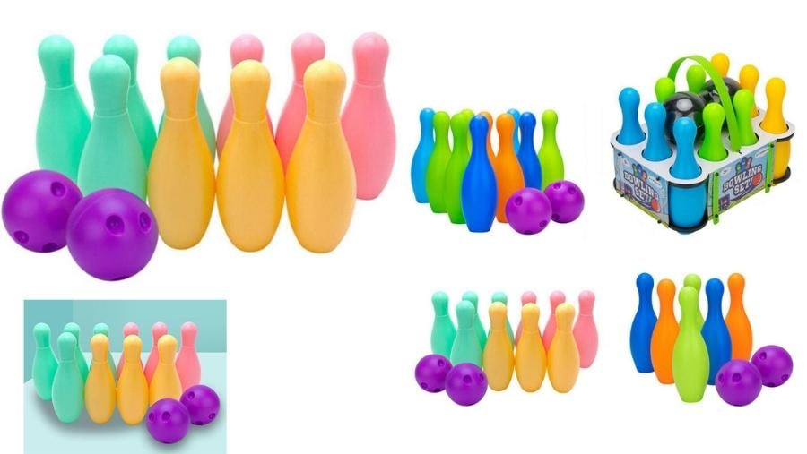 Plastic Bowling Balls Playset