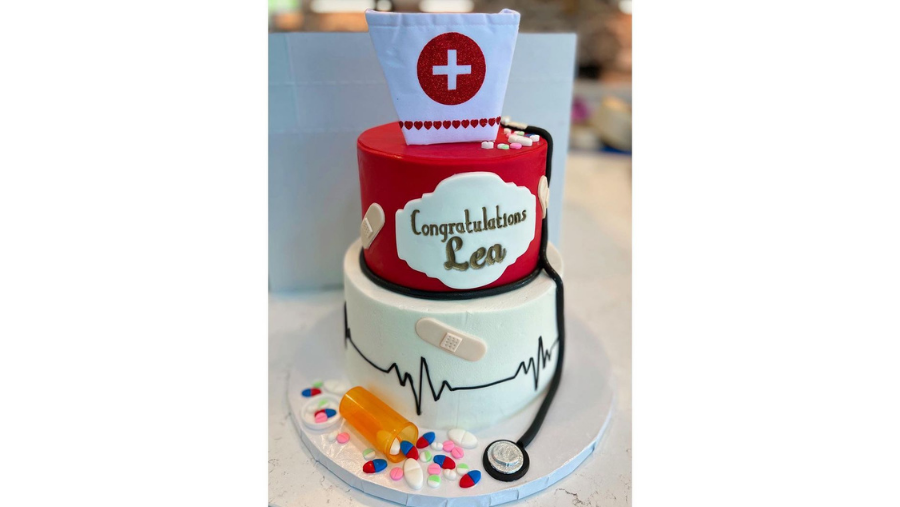 Medical Nurse Graduation Cake