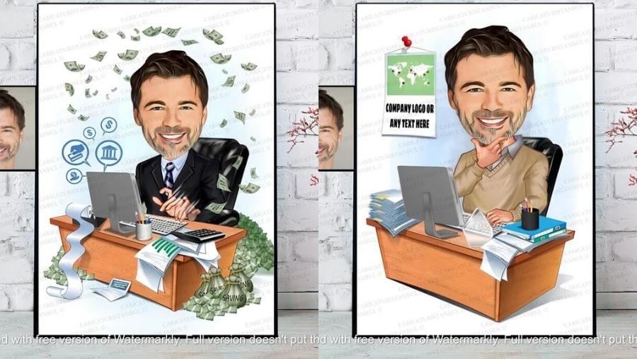 Personalized Economists Caricature