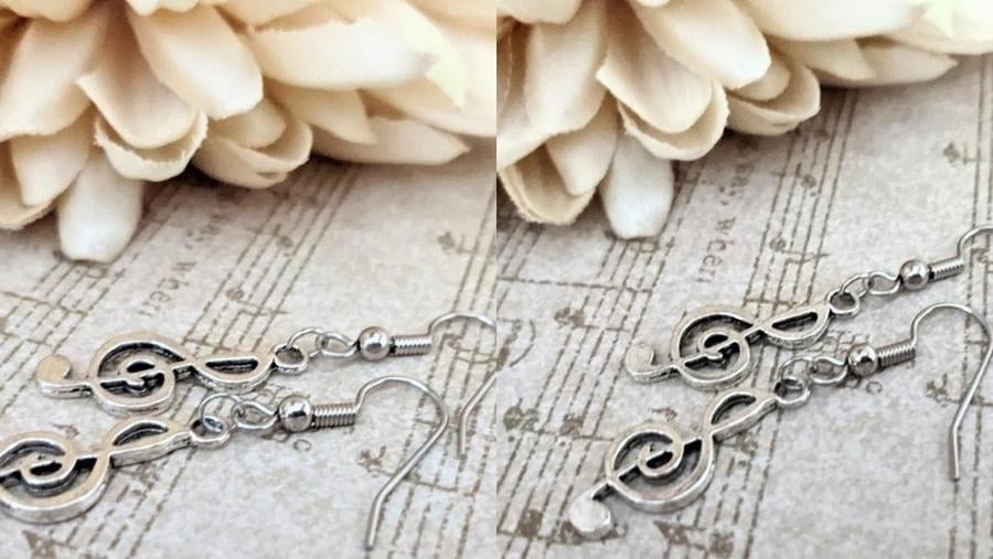 Treble Clef Earrings