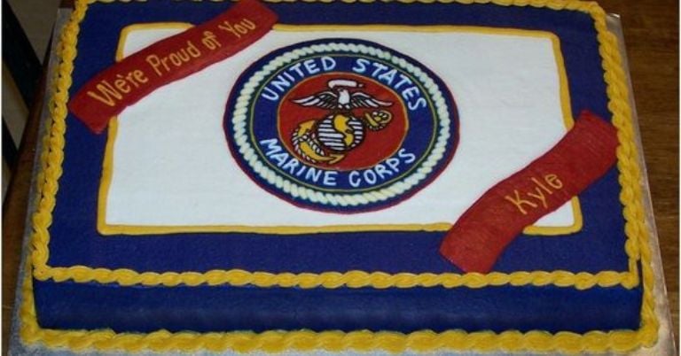 Cake to Celebrate Marine Bootcamp Graduation