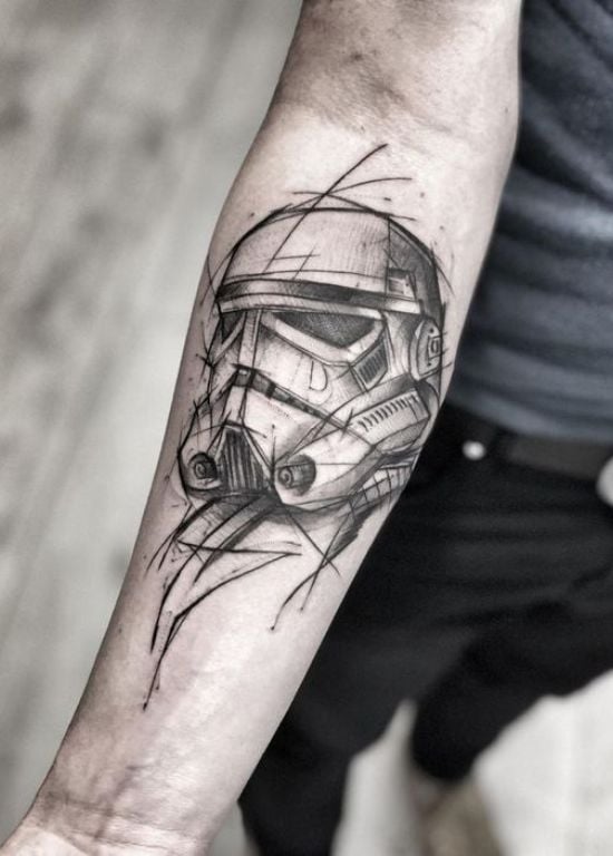 Stormtrooper Sketch Tattoo