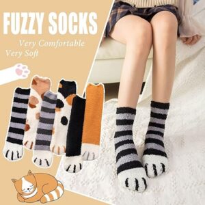 Fuzzy Cat Socks