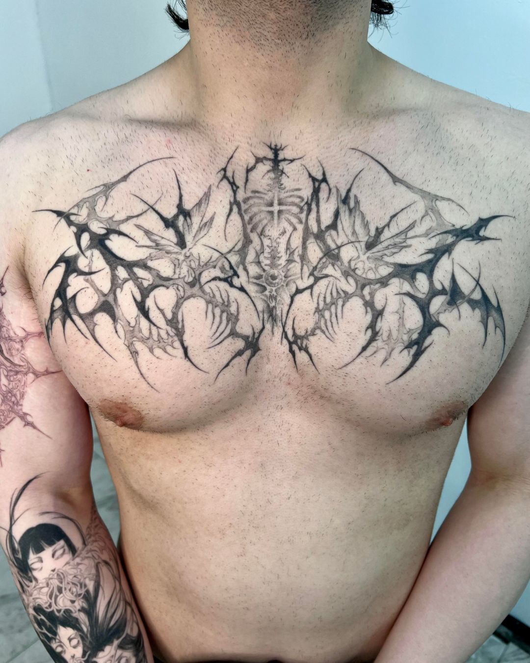 Gothic Cybercigilism Tattoos That Feel Sacred and Futuristic