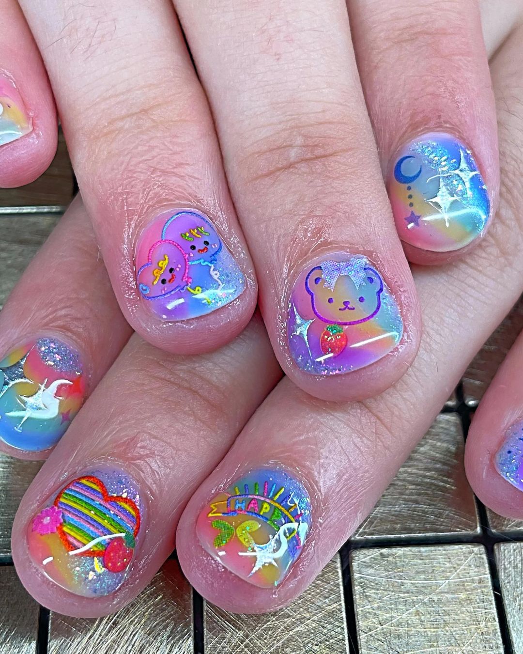 Maximalist Nail Art for Short Nails That Steal the Show