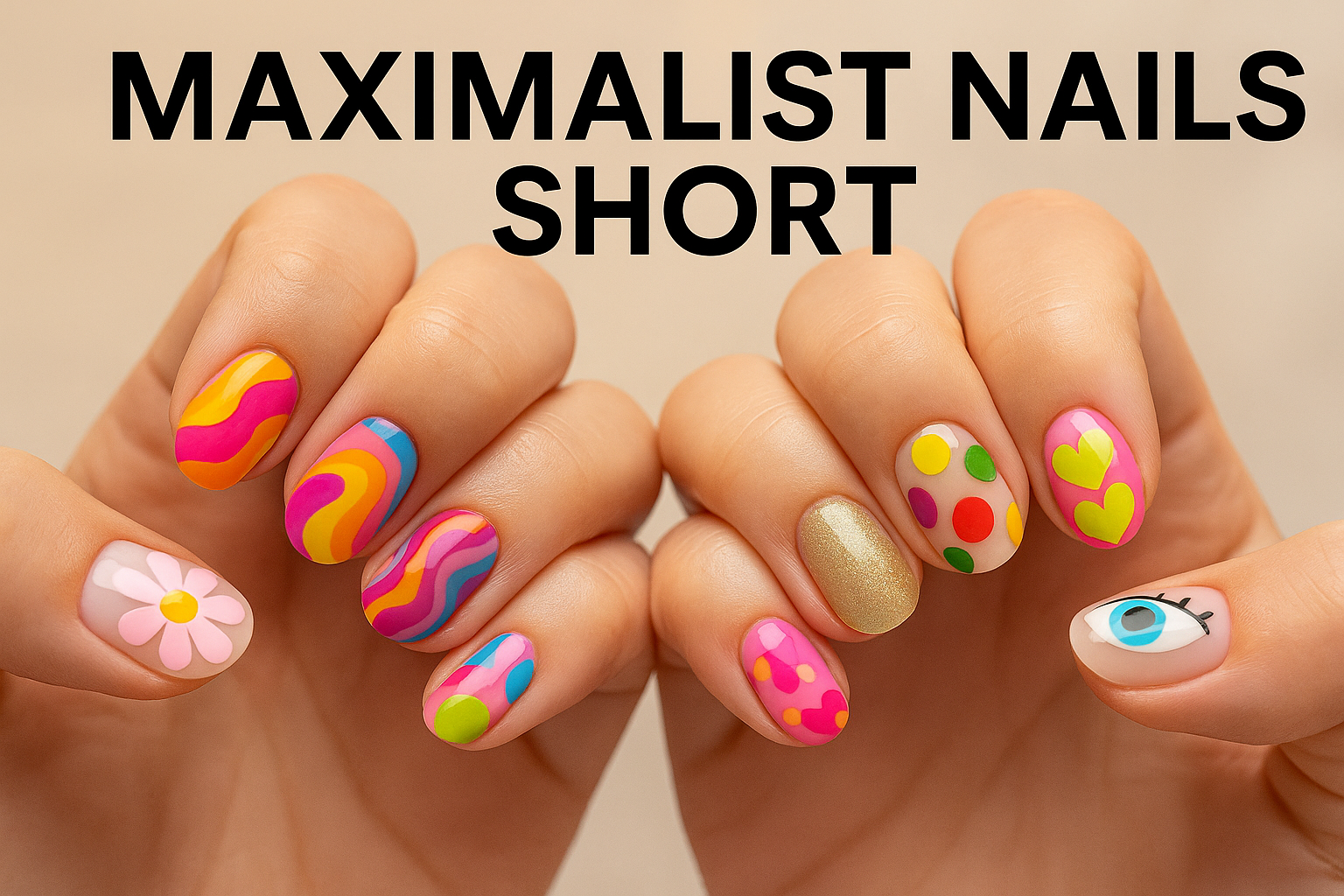 Maximalist Nail Art for Short Nails That Steal the Show