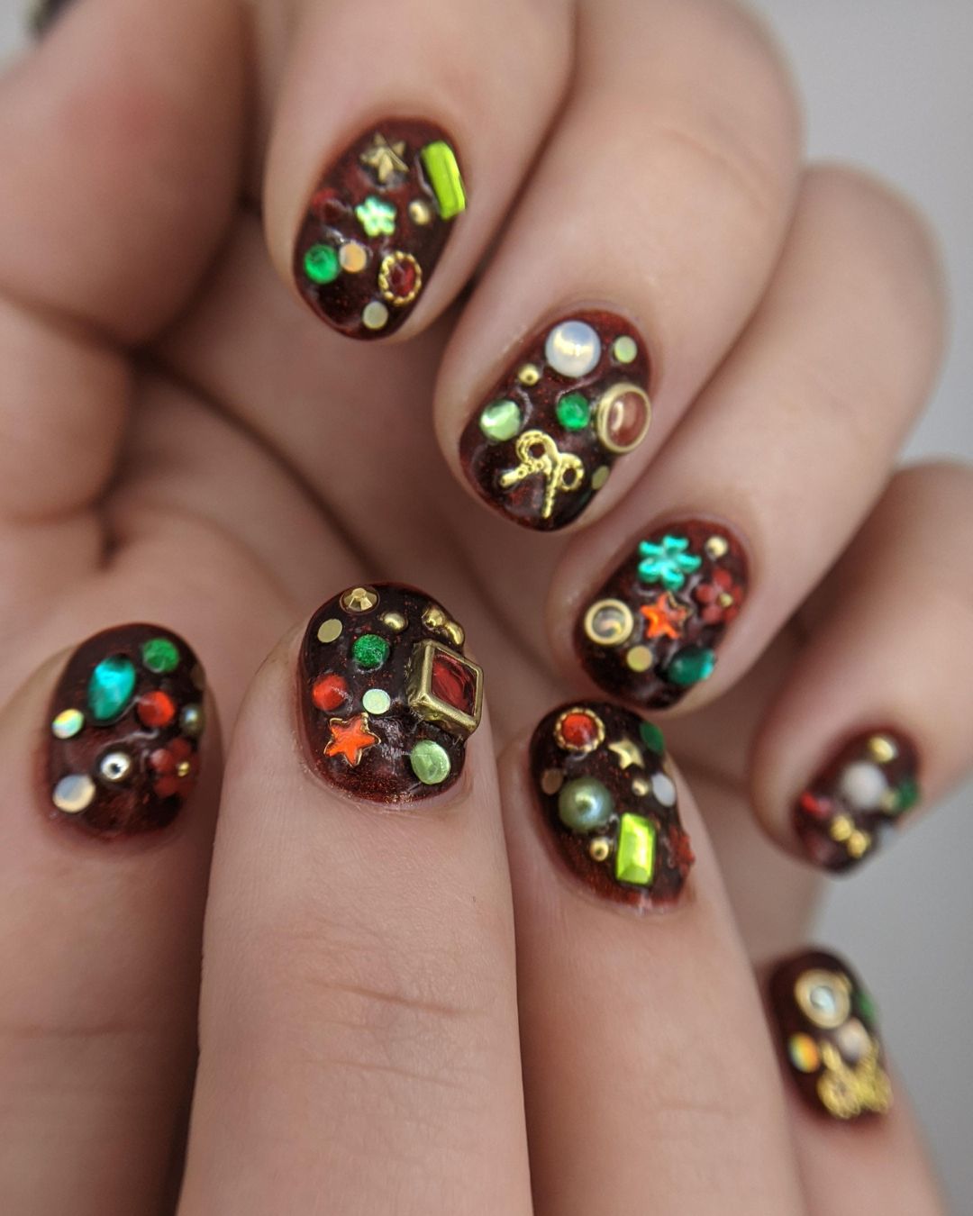 Maximalist Nail Art for Short Nails That Steal the Show