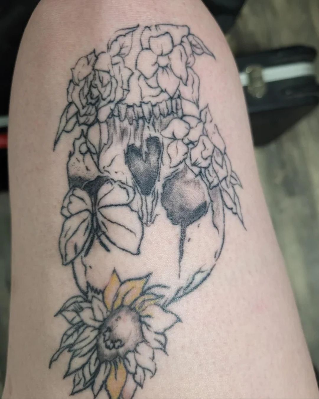 The Meaning Behind Floral Anatomical Heart Tattoos