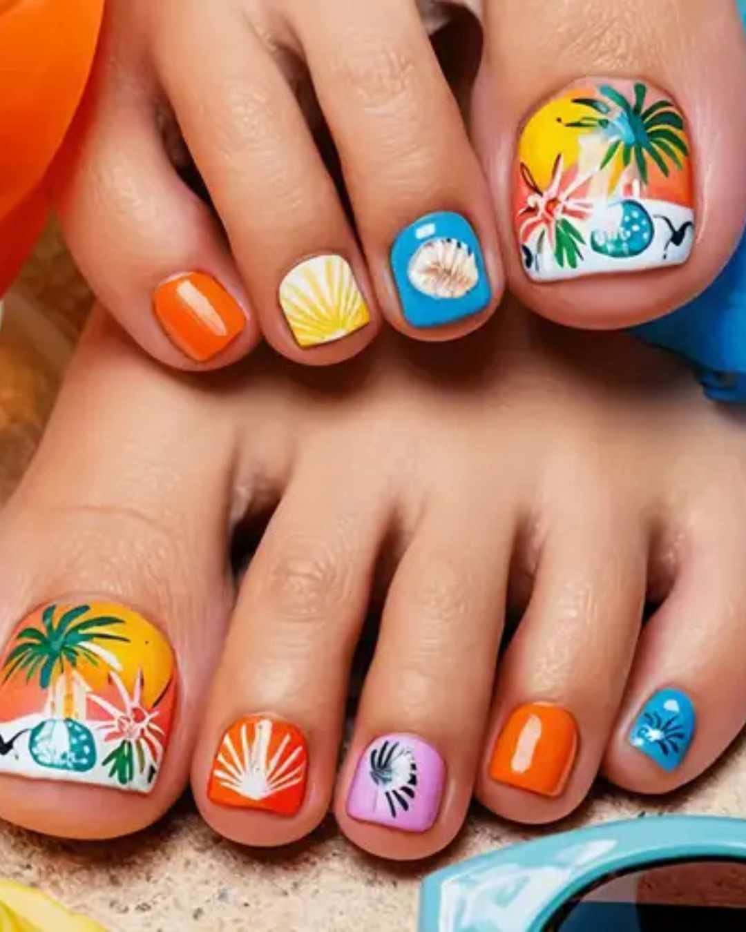 These Beachy Toe Nail Designs Are Too Cute to Miss