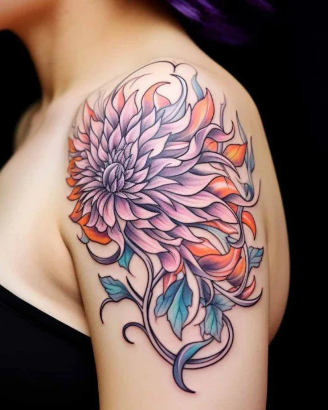 The Art and Meaning of Aster and Morning Glory Tattoos
