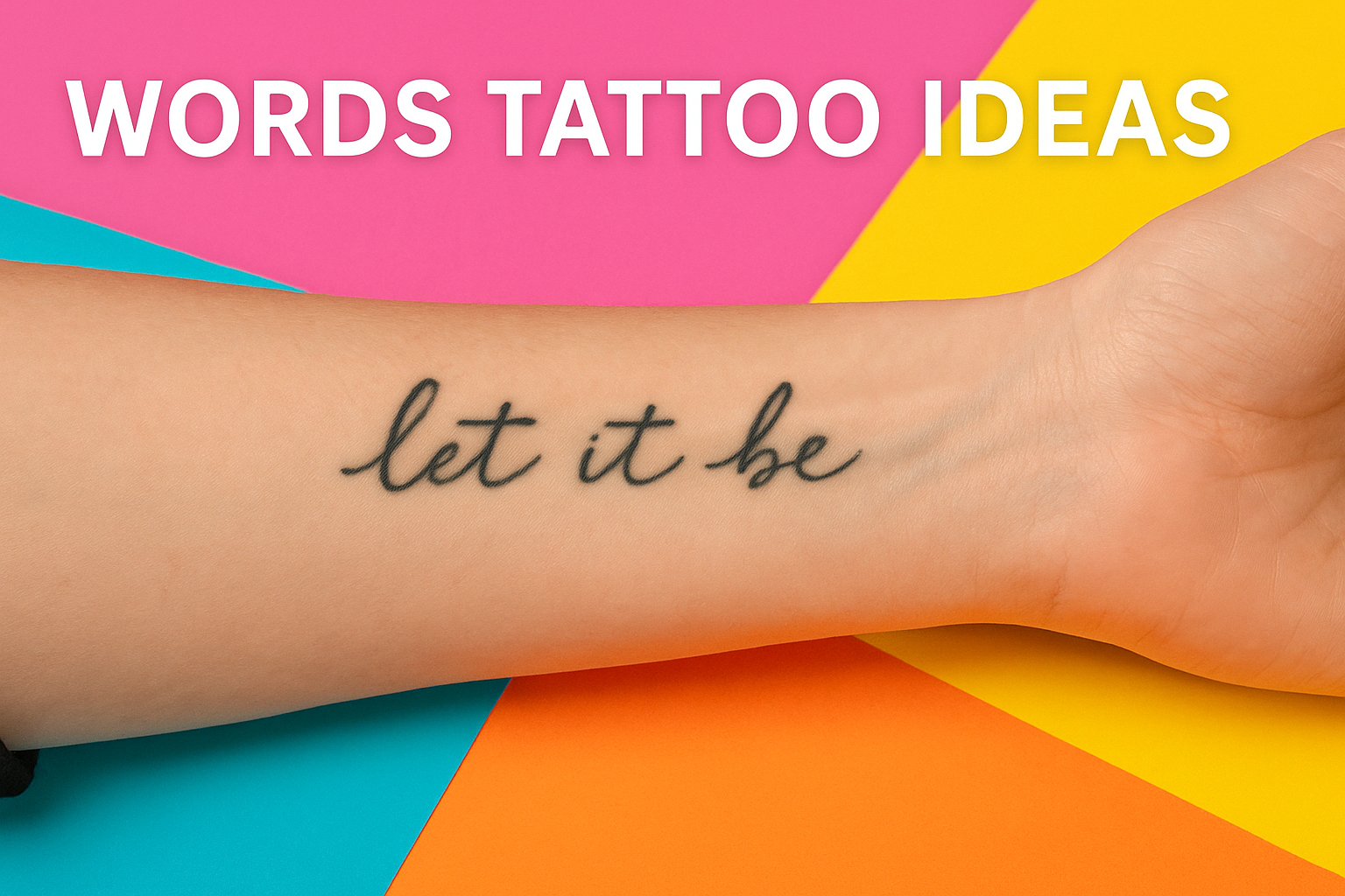 words tattoo