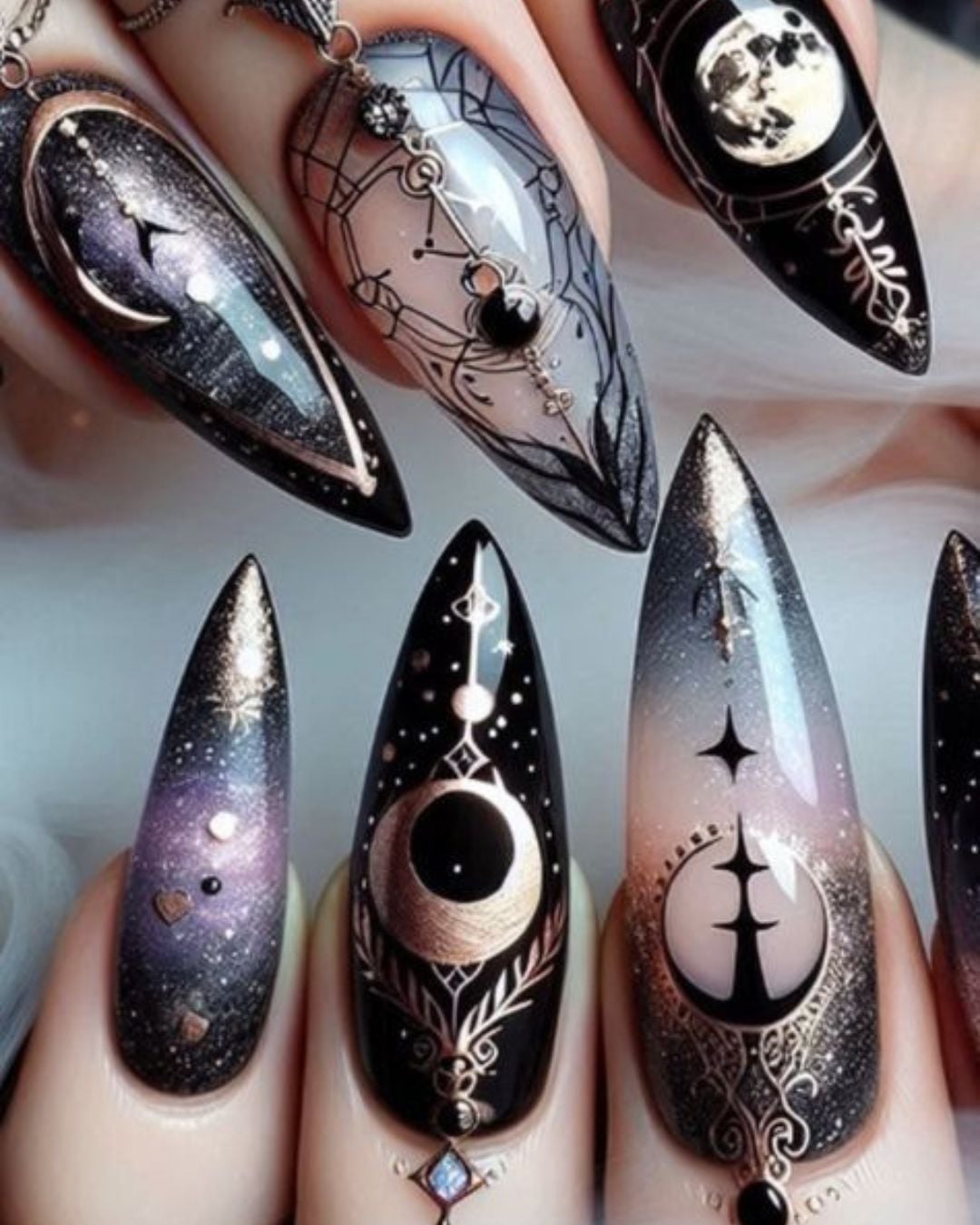 Spellbinding Short Witchy Nail Ideas You’ll Want to Try Tonight!!
