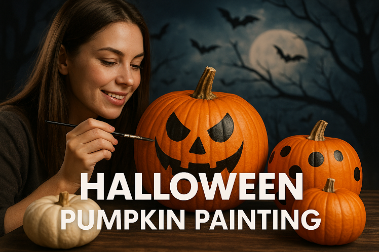 halloween pumpkin painting