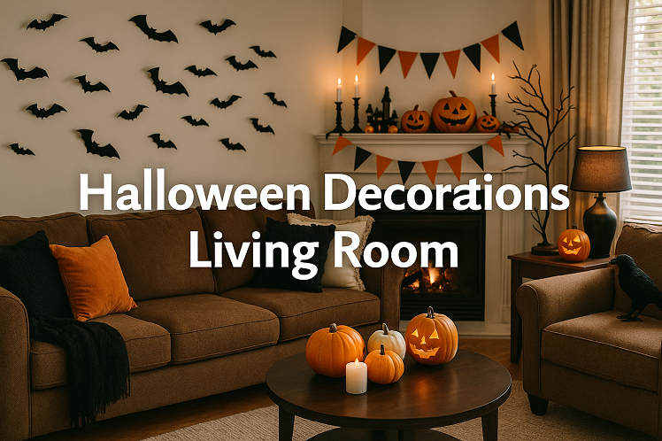 halloween decorations living room