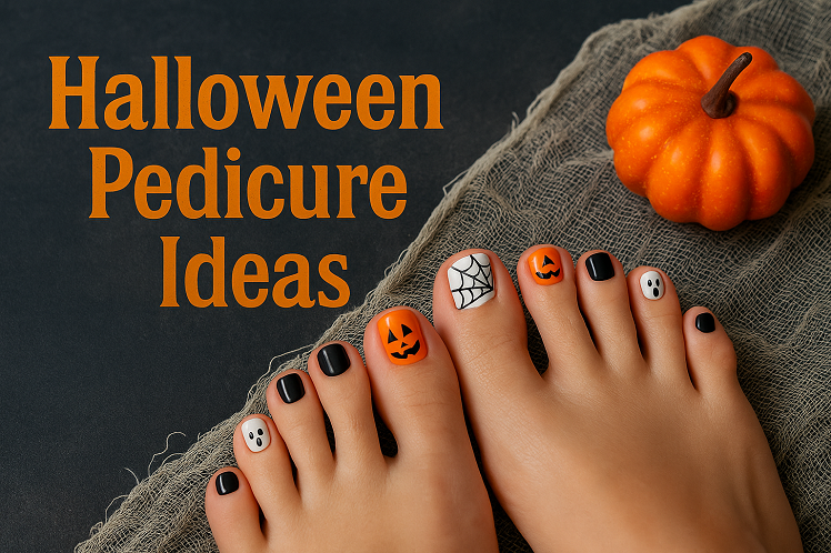 halloween pedicure