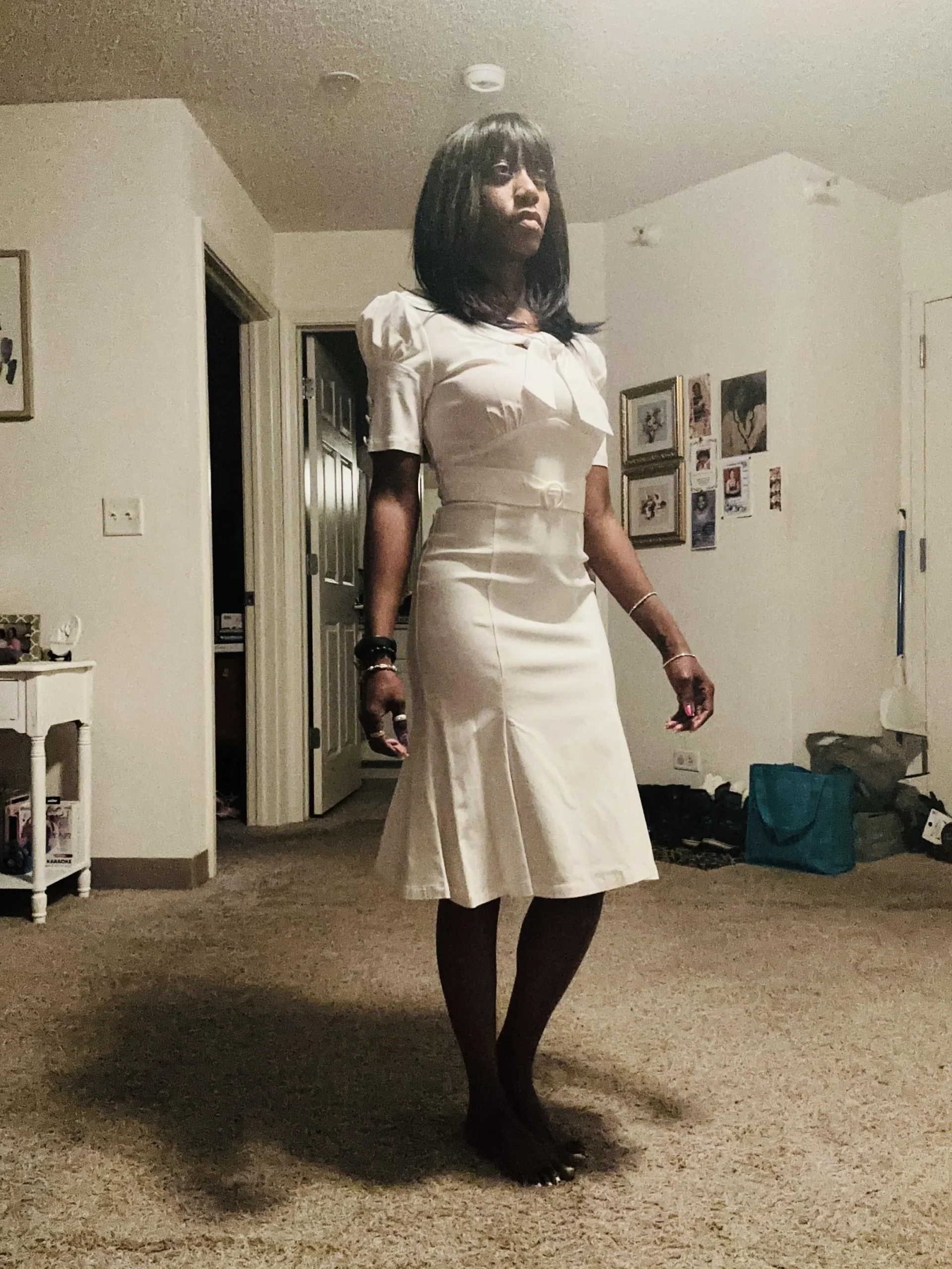Elegant Minimalist White Dress