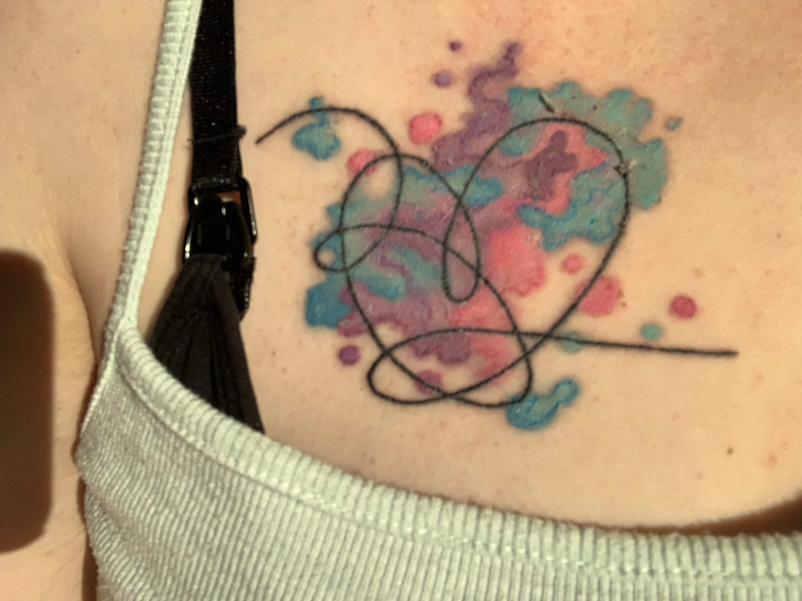 Watercolor Chaos With a Soft Heart