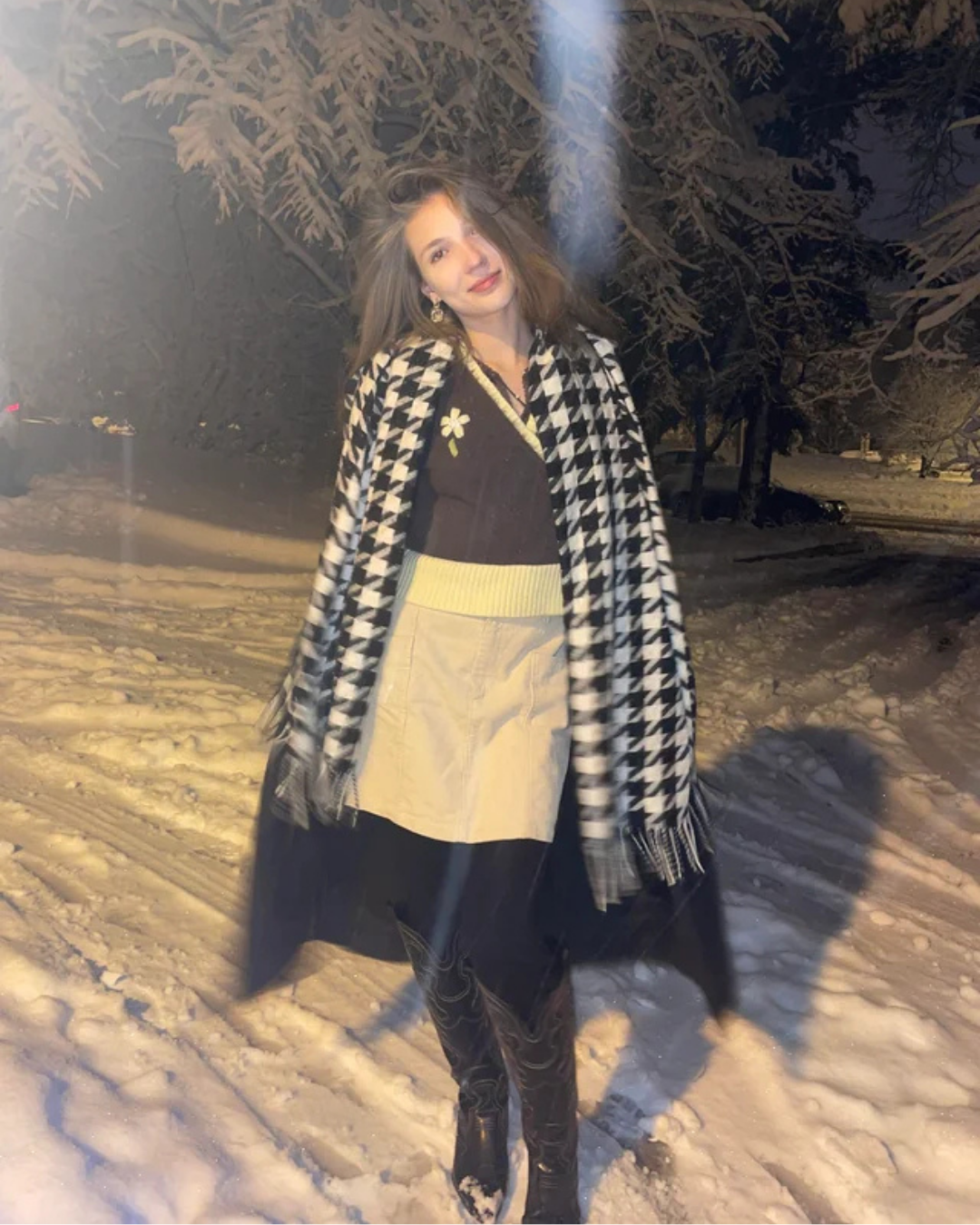 15. Playful Winter Nights in Patterned Layers