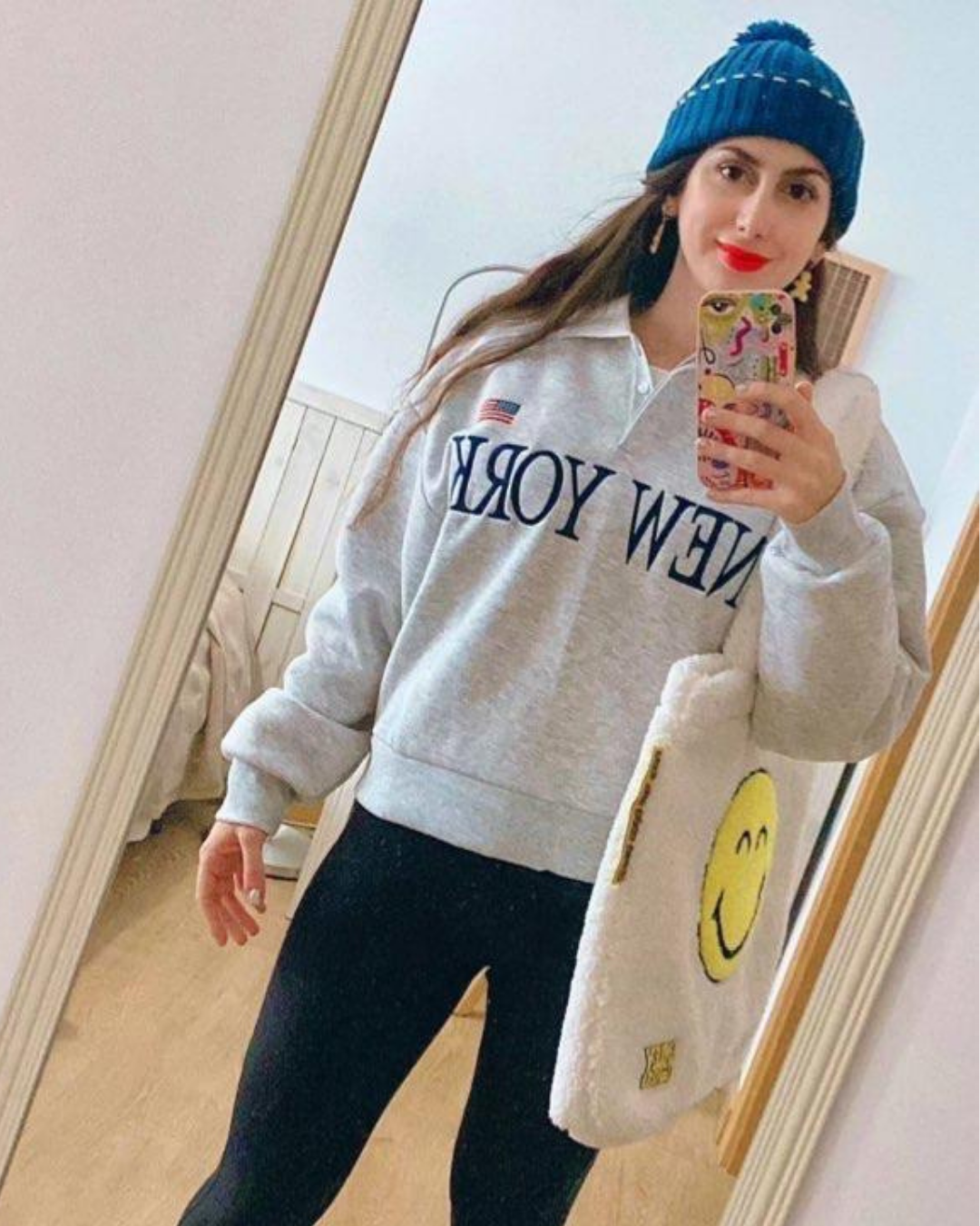 2. Casual Winter Comfort with a Playful Twist