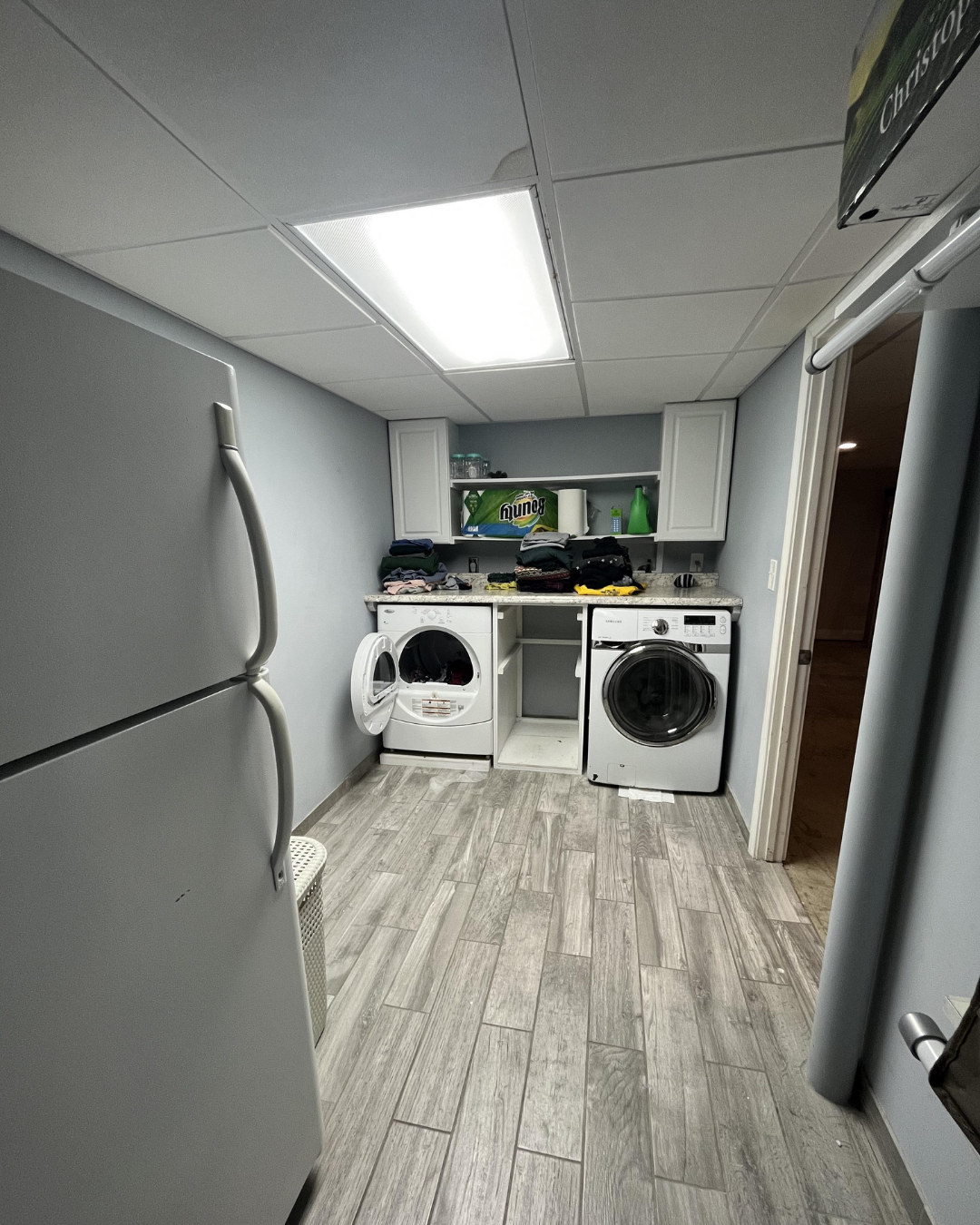 Cozy and Functional Laundry Corner