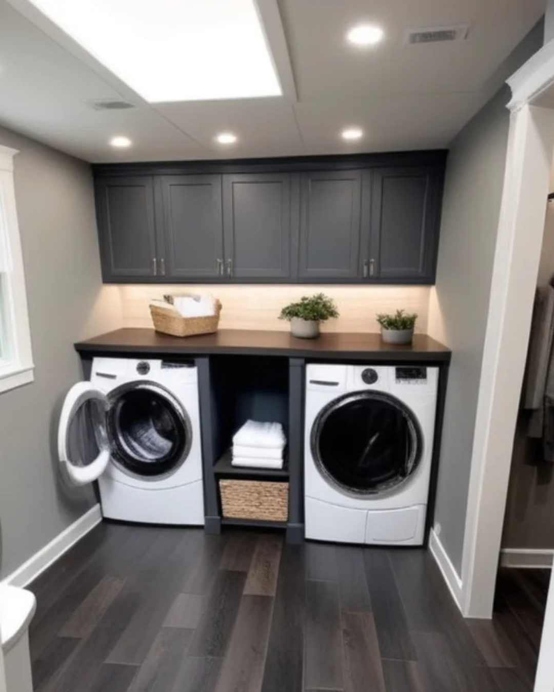 Sleek and Modern Laundry Retreat