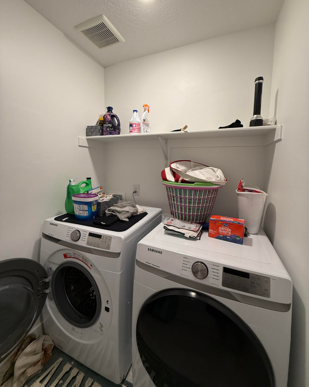 Organized and Ready Laundry Space