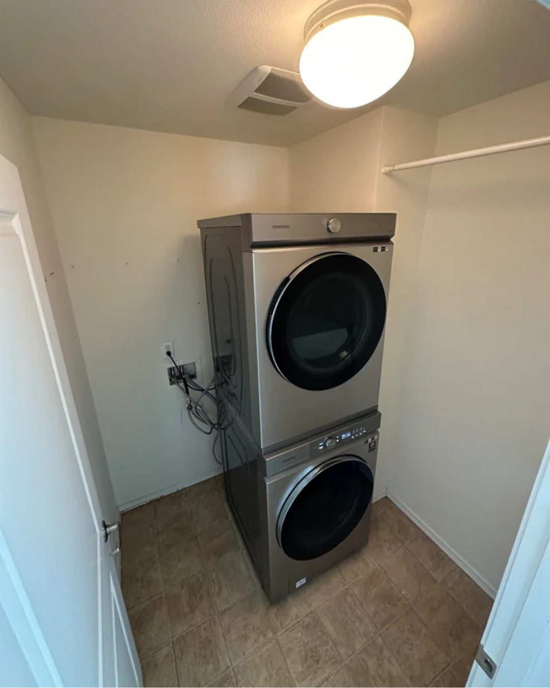 Space-Savvy Stacked Laundry