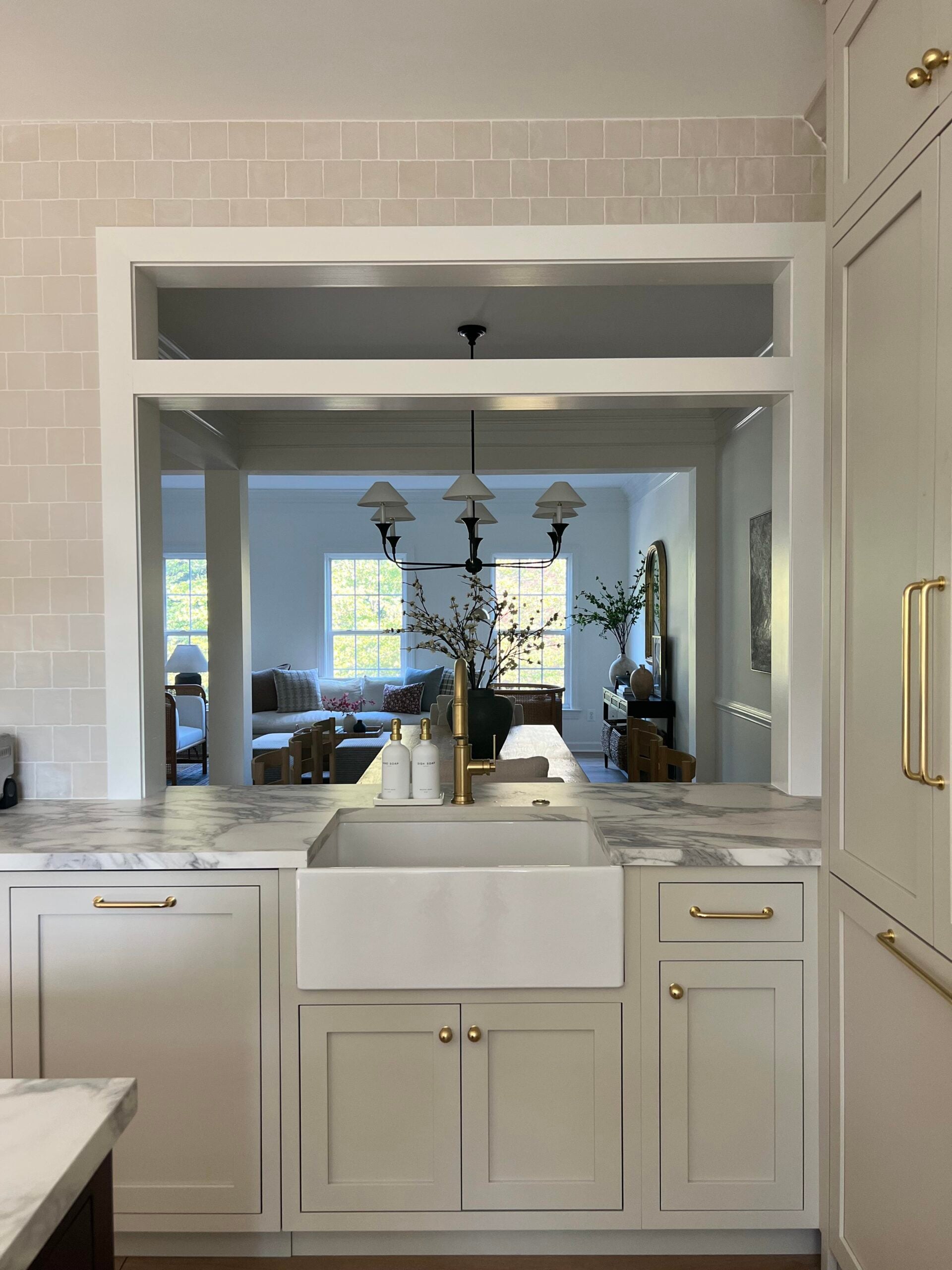 Serene and Stylish Kitchen with Timeless Charm