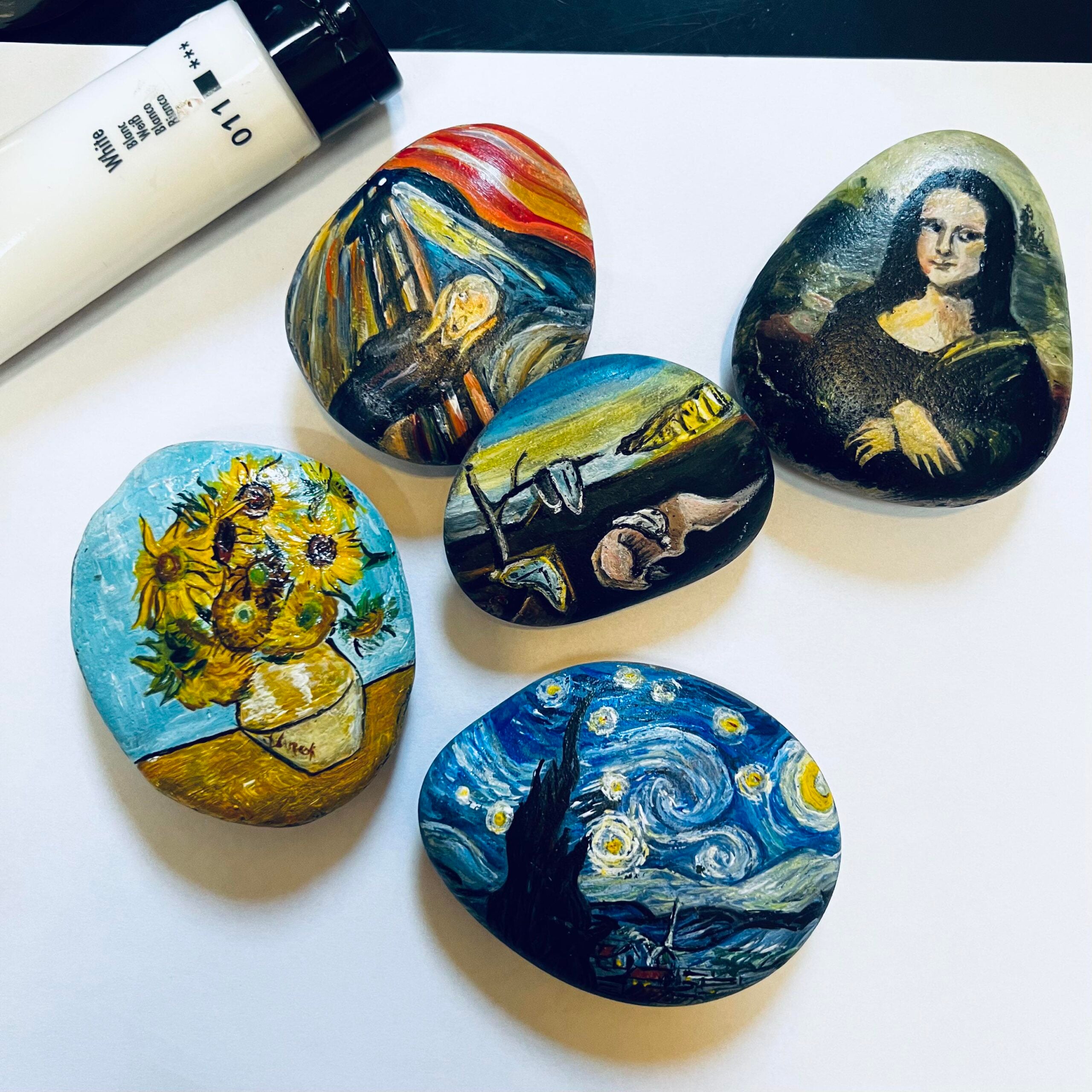 Famous Paintings Reimagined on Stone