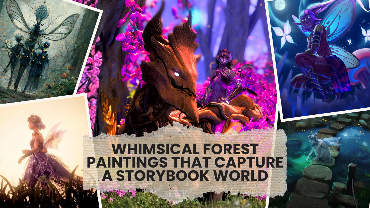 Mystical Forest Fairy Paintings