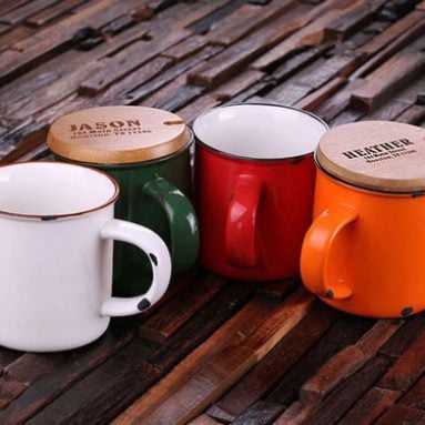 11oz Personalized Enamel Mugs