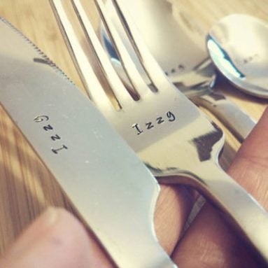 4-Piece Personalised Cutlery Set