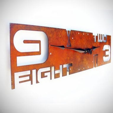 Abstract Industrial Wall Clock