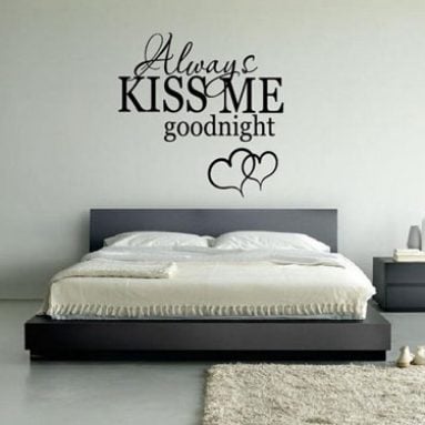 Always Kiss Me Good Night Wall Decals