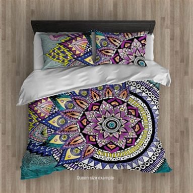 Asymmetric Bohemian Mandala Duvet Cover