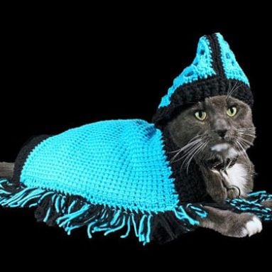 Cat Poncho Sweater