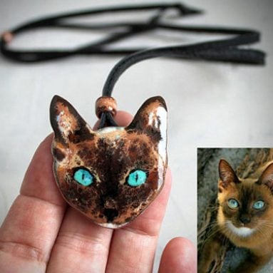 Cat Portrait Necklace