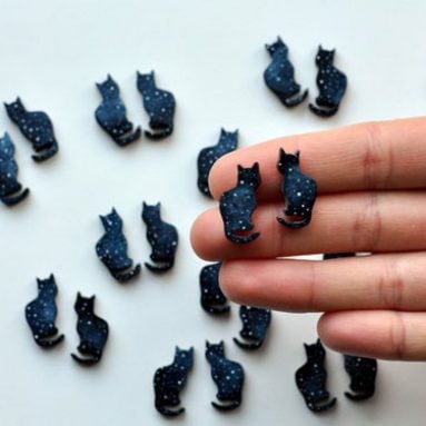 Cosmic Cat Earrings