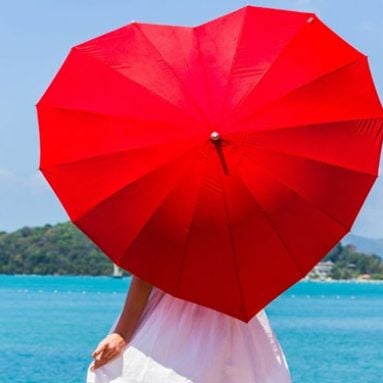 Crimson Heart Umbrella