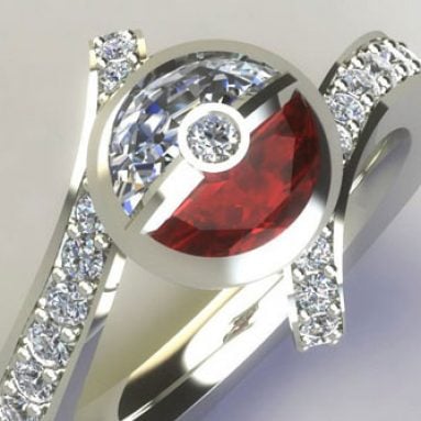 Diamond Pokemon Engagement Ring