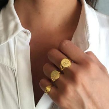 Engraved Signet Rings