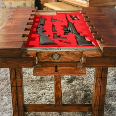 Firearm Cabinet Coffee Table
